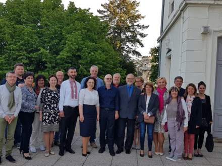 Delegacja z gminy Strumień w Saint Martin la Plaine