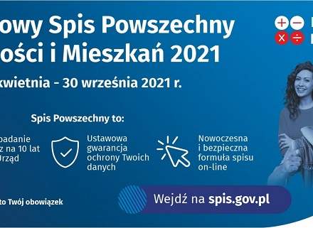 Narodowy Spis Powszechny Ludności i Mieszkań 2021- grafika