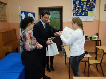 Międzygminny konkurs gramatyczny -rozdanie nagród