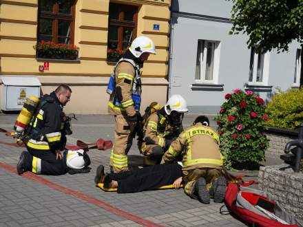 Ćwiczenia z udziałem OSP Strumień