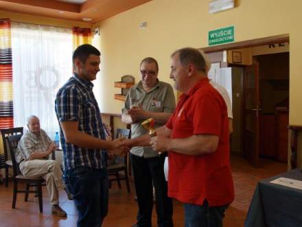 III Turniej Skata o Puchar Burmistrza Strumienia- rozdanie nagród