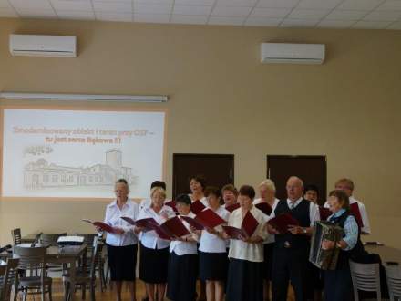 Komisja konkursu "Piękna wieś województwa ślaskiego" w gminie Strumień