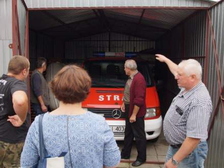 Komisja konkursu "Piękna wieś województwa ślaskiego" w gminie Strumień