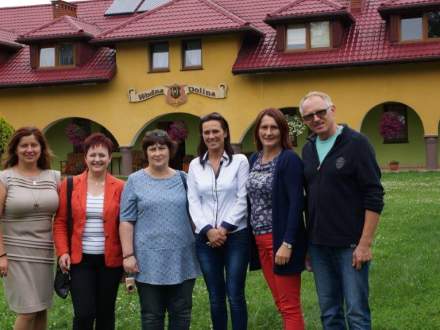 Komisja konkursu "Piękna wieś województwa ślaskiego" w gminie Strumień