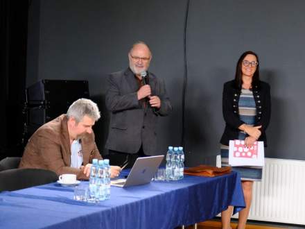 Rozpoczęcie szkolenia przez Zastępcę Burmistrza Strumienia Magdalenę Suchanek - Kowalską i Przewodniczącego Rady Miejskiej Czesława Grenia