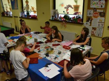 Zajęcia wakacyjne w świetlicy środowiskowej w Bąkowie