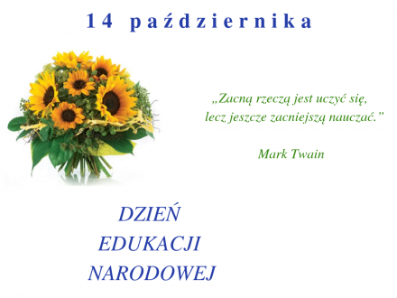 Dziś Dzień Edukacji Narodowej!