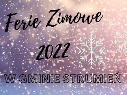 Ferie zimowe 2022 w Gminie Strumień