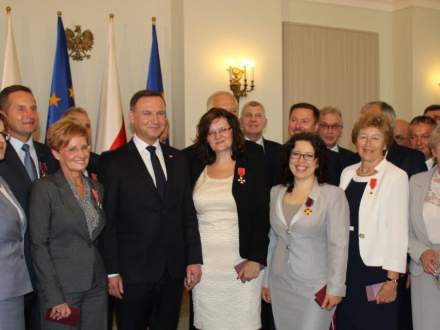 Uroczystość odznaczenia Złotego Krzyża Zasługi