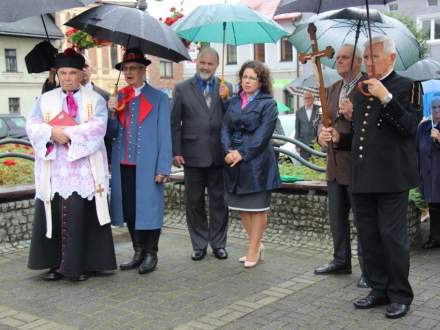 Uroczystość poświęcenia Figury Chrystusa Króla na Rynku w Strumieniu w dniu 21.08.2016r.
