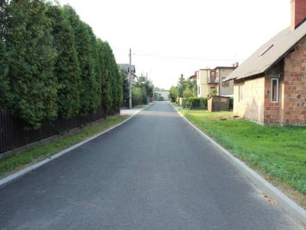 ul. Konwaliowa po wykonaniu nakładki asfaltowej