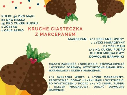 Kruche ciasteczka z marcepanem