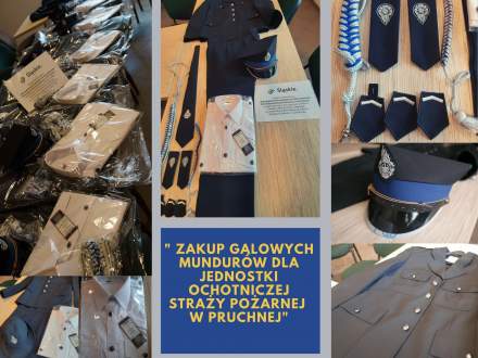 Zakup galowych mundurów dla jednostki OSP w Pruchnej