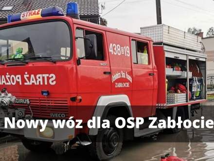 Nowy wóz dla OSP Zabłocie