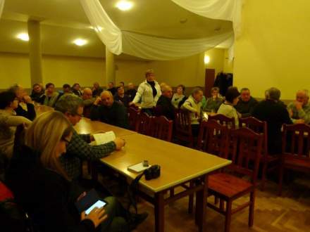 Zebranie wiejskie w Drogomyślu