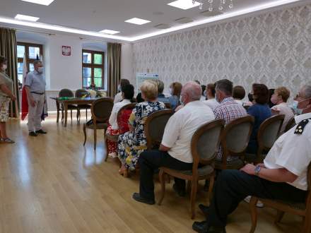 Powitanie słowackiej grupy w ratuszu