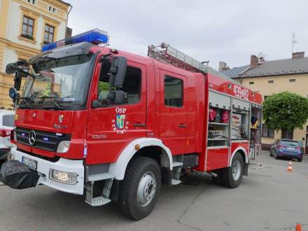 Próbna ewakuacja przeciwpożarowa w Urzędzie Miejskim w Strumieniu