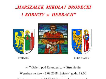 Plakat wystawy Mikołaj Brodecki i Herby