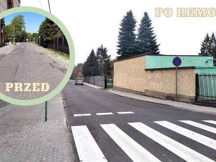 Ul. Pawłowicka przed i po remoncie