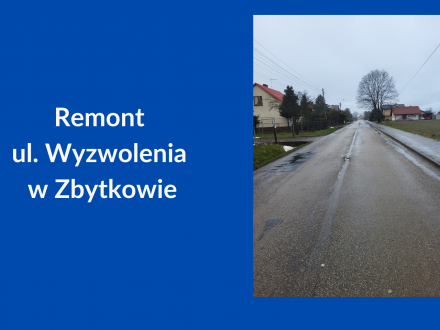 Grafika- Remont ul. Wyzwolenia w Zbytkowie