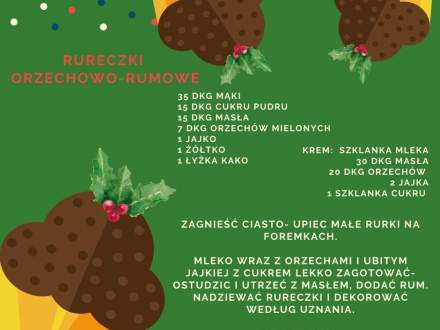 Rureczki orzechowo - rumowe