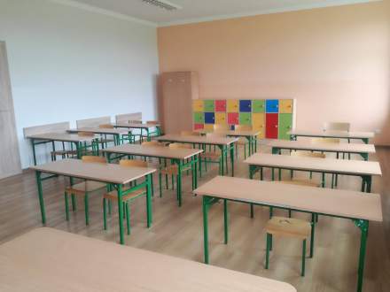 Zabłocie - sala lekcyjna po remoncie