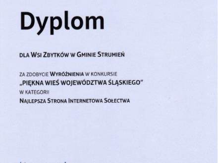 Wyróżnienie dla Zbytkowa