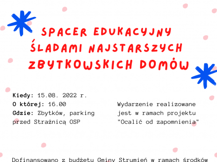 Spacer edukacyjny plakat