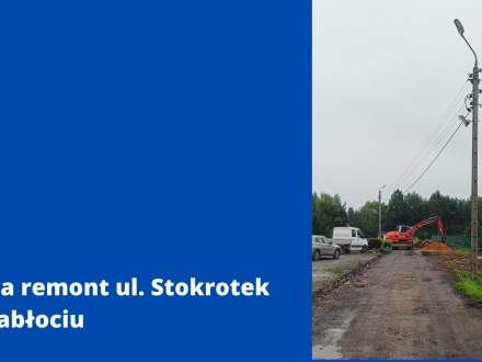 Trwa remont ul. Stokrotek w Zabłociu