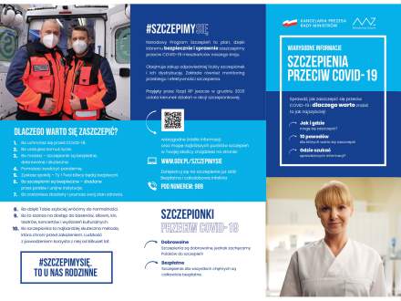Kampania informacyjna pt. #Szczepimy się - ulotka część 1