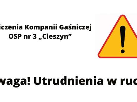 Uwaga Utrudnienia w ruchu - grafika