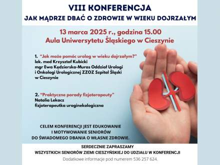 VIII Konferencja „Jak mądrze dbać o zdrowie w wieku dojrzałym?”