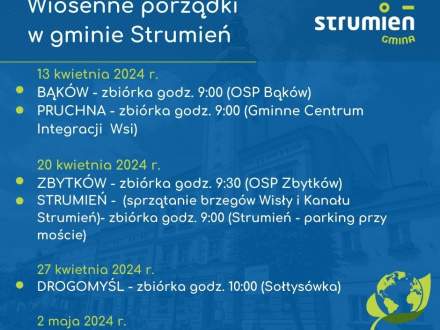 Wiosenne porządki w gminie Strumień