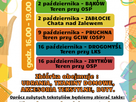 Wiosenna Zbiórka Tekstyliów w gminie Strumień