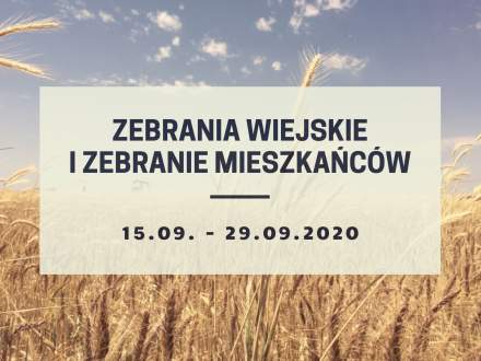 Zebrania wiejskie i zebranie mieszkańców