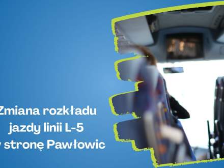 Zmiana rozkładu jazdy linii L-5