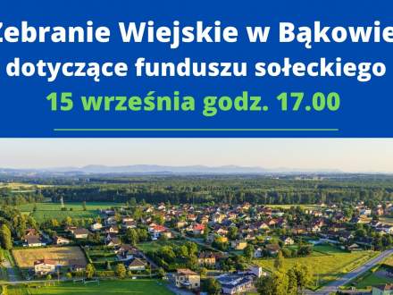 Zebranie wiejskie w Bąkowie