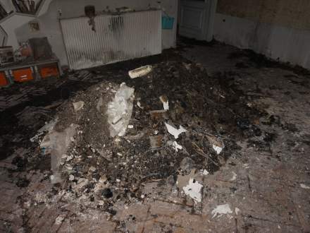 Cieszyńska biblioteka po pożarze www.biblioteki.org