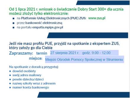 Plakat dyżur eksperta ZUS