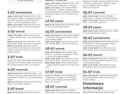 Wakacje w gminie Strumień