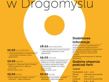Ferie zimowe 2019 - świetlica w Drogomyślu