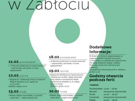 Ferie zimowe 2019 - świetlica w Zabłociu