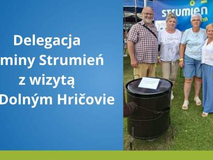 Grafika-Delegacja Gminy Strumień z wizytą w Dolným Hričovie