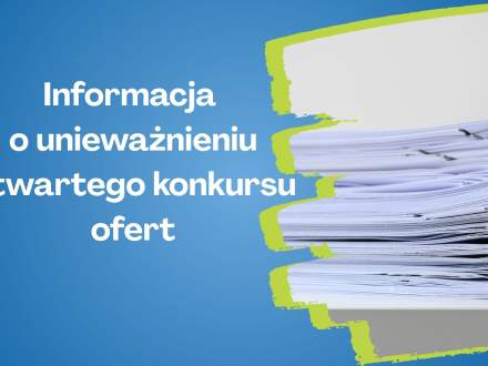 Unieważnienie konkursu