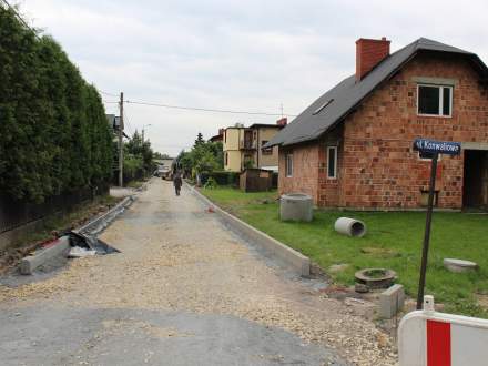 ul. Konwaliowa w trakcie prac