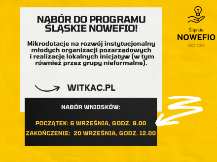 Nabór do programu Śląskie NOWEFIO