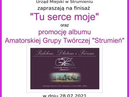 Zaproszenie na finisaż wystawy "Tu serce moje" - Plakat