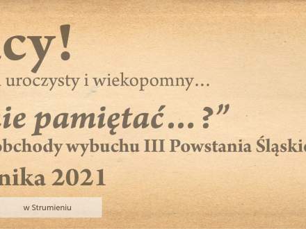 Obchody rocznicy III Powstania Śląskiego