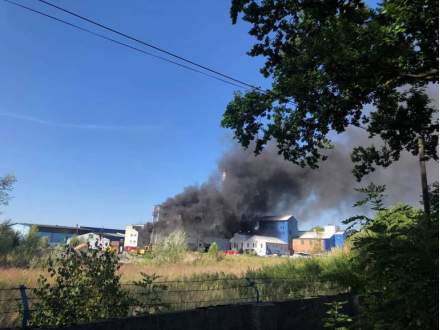 Pożar w Chybiu fot. Przemysław Major