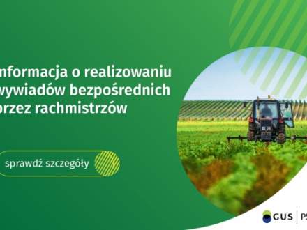Informacja o realizowaniu wywiadów bezpośrednich przez rachmistrzów